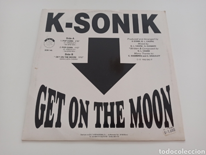 Discos de vinilo: K-Sonik - Pop Corn - Foto 2