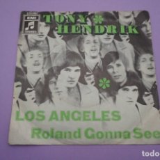 Discos de vinilo: VINILO 7'' SINGLE - TONY HENDRIK / LOS ANGELES - ROLAND GONNA SEE. Lote 361201175