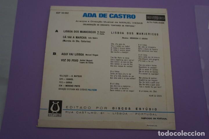Discos de vinilo: VINILO 7 SINGLE - ADA DE CASTRO / MARCHAS POPULARES - Foto 3