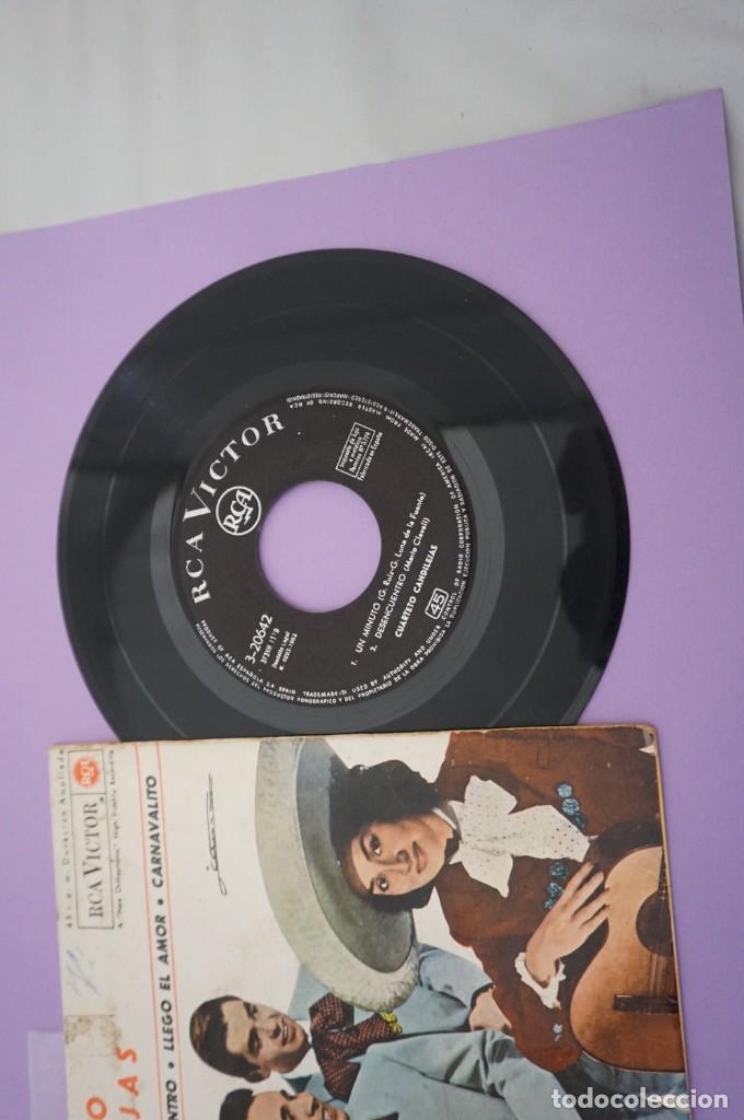 Discos de vinilo: VINILO 7 SINGLE - Cuarteto Candilejas / Un Minuto - Foto 3