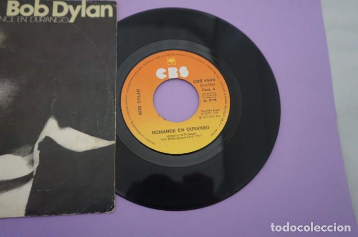 Discos de vinilo: VINILO 7 SINGLE - BOB DYLAN / ROMANCE EN DURANGO - Foto 2