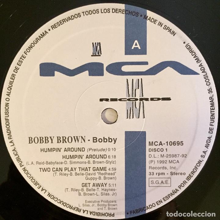 Discos de vinilo: BOBBY BROWN : BOBBY (SOLO DISCO 1!) [MCA - ESP 1992] LP - Foto 4