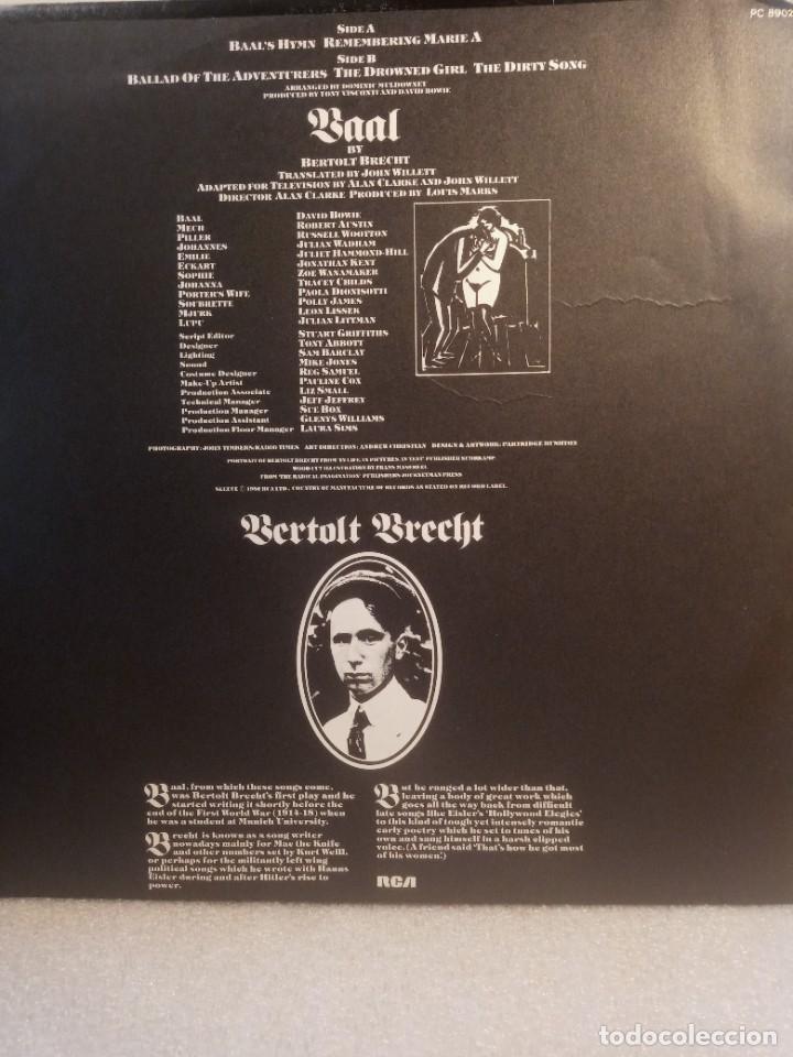 Discos de vinilo: DAVID BOWIE - BAAL. - Foto 3