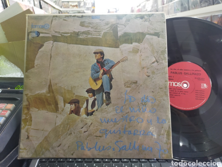 Discos de vinilo: Pablus gallinazo LP los dos,el ni&ntilde;o nuestro y la guitarra Colombia en muy buen estado