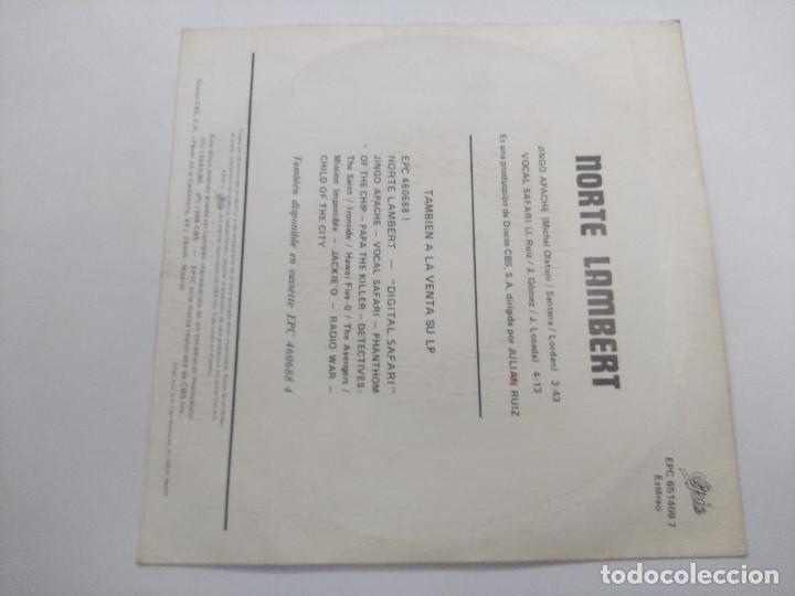 Discos de vinilo: JINGO APACHE/NORTE LAMBERT/SINGLE. - Foto 3