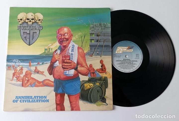 Discos de vinilo: LP EVILDEAD - ANNIHILATION OF CIVILIZATION - Foto 3