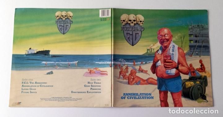 Discos de vinilo: LP EVILDEAD - ANNIHILATION OF CIVILIZATION - Foto 5