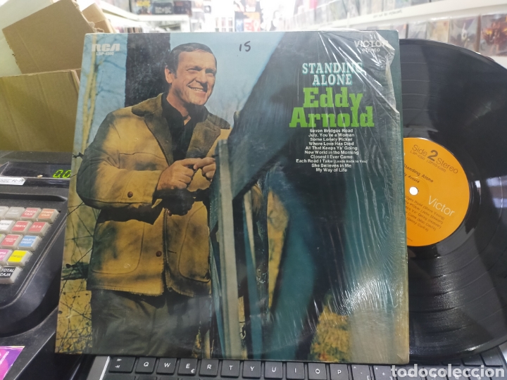 Discos de vinilo: Eddy Arnold LP standing alone u.s.a. - Foto 1