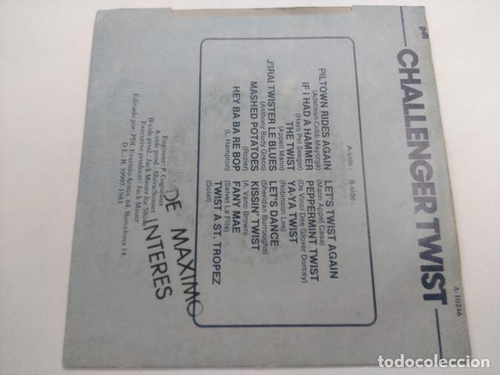 Discos de vinilo: CHALLENGER TWIST/PILTOWN RIDES AGAIN/SINGLE. - Foto 3