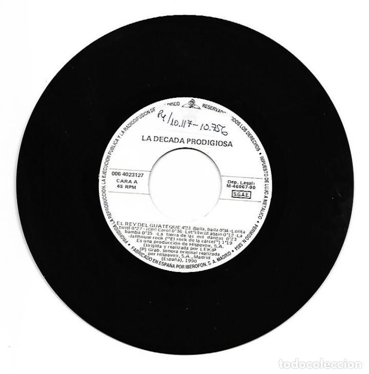 Discos de vinilo: LA DECADA PRODIGIOSA - EL REY DEL GUATEQUE - HISPAVOX - 1990 - Foto 2