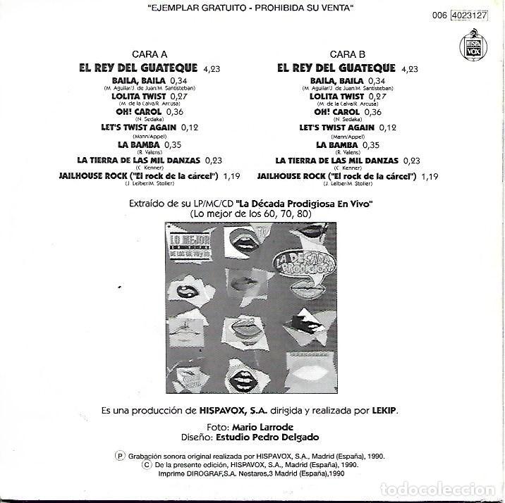 Discos de vinilo: LA DECADA PRODIGIOSA - EL REY DEL GUATEQUE - HISPAVOX - 1990 - Foto 4