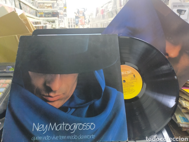 Vinyl records: Ney matogrosso LP quem nao vive tem medo da morte Brasil 1988