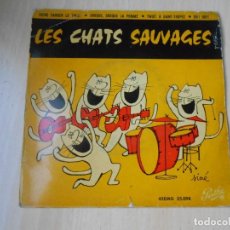 Discos de vinilo: CHATS SAUVAGES, LES, EP, VIENS DANSER LE TWIST + 3, AÑO 1962. Lote 361413715