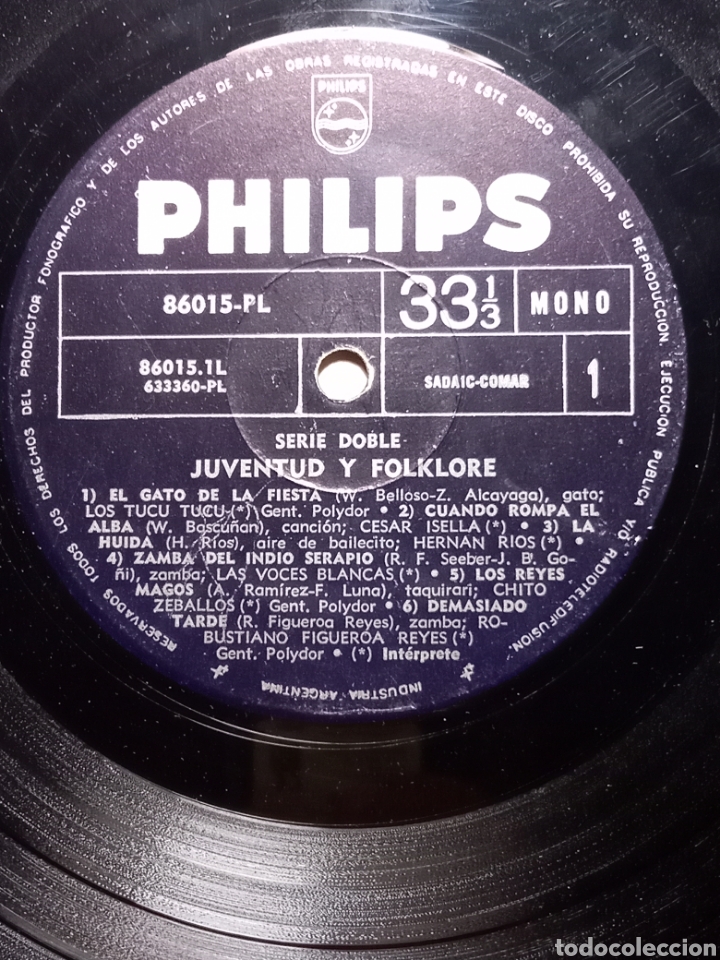Discos de vinilo: Juventud y Folklore. Doble L - Foto 5