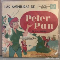 Discos de vinilo: LAS AVENTURAS DE PETER PAN WALT DYSNEY DISCO VINILO EDIC ESPAÑA RCA MUY ANTIGUO. Lote 361466540