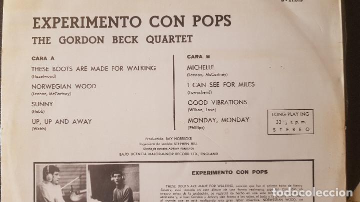 Discos de vinilo: LP The Gordon Beck Quartet &ndash; Experimento Con Pops 1968 John McLaughlin - Foto 5