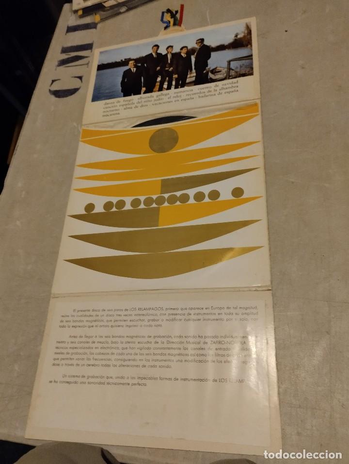 Discos de vinilo: Los Rel&aacute;mpagos LP portada abierta Esp. - Foto 2