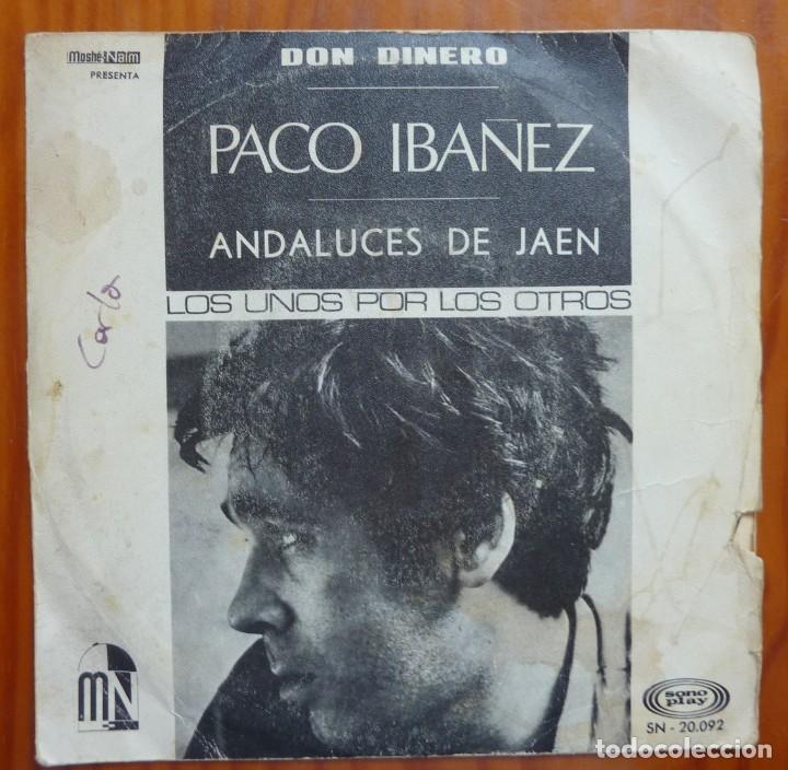 Discos de vinilo: PACO IBA&Ntilde;EZ / DON DINERO / 1968 / SINGLE - Foto 1