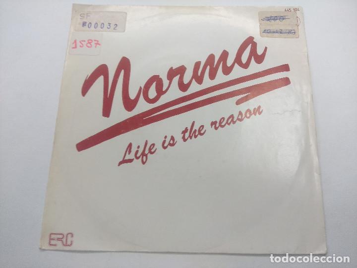 Discos de vinilo: NORMA LEWIS/LIFE THE REASON/SINGLE. - Foto 1