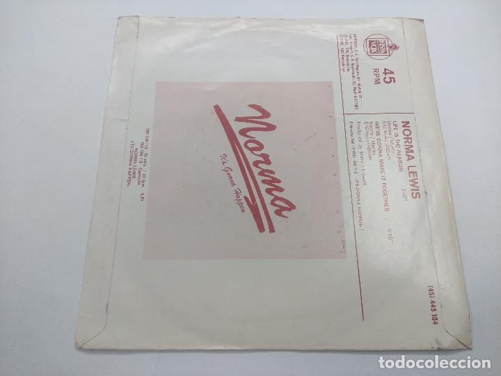 Discos de vinilo: NORMA LEWIS/LIFE THE REASON/SINGLE. - Foto 3
