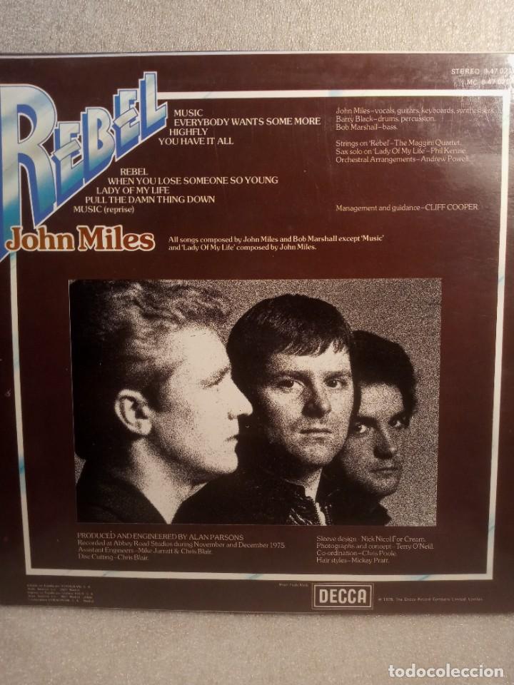 Discos de vinilo: JOHN MILES - REBEL. - Foto 3
