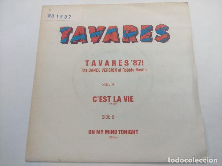 Discos de vinilo: TAVARES/CEST LA VIE/SINGLE. - Foto 1