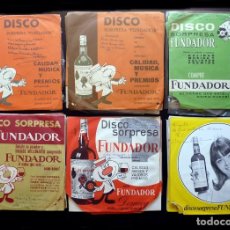 Discos de vinilo: LOTE DE 45 DISCO SORPRESA FUNDADOR, AÑOS 1962-67. SINGLES VINILO 45 RPM