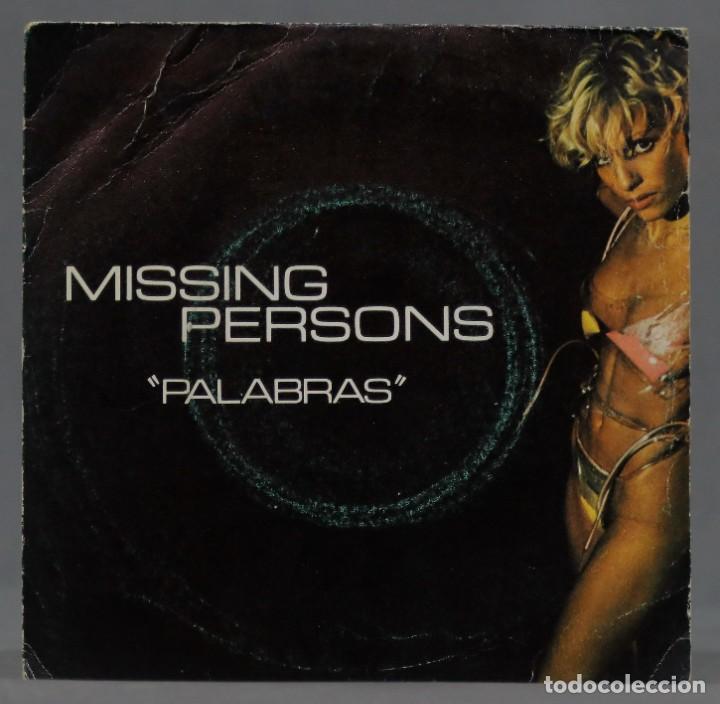 Discos de vinilo: SINGLE. Missing Persons &ndash; Palabras - Foto 1