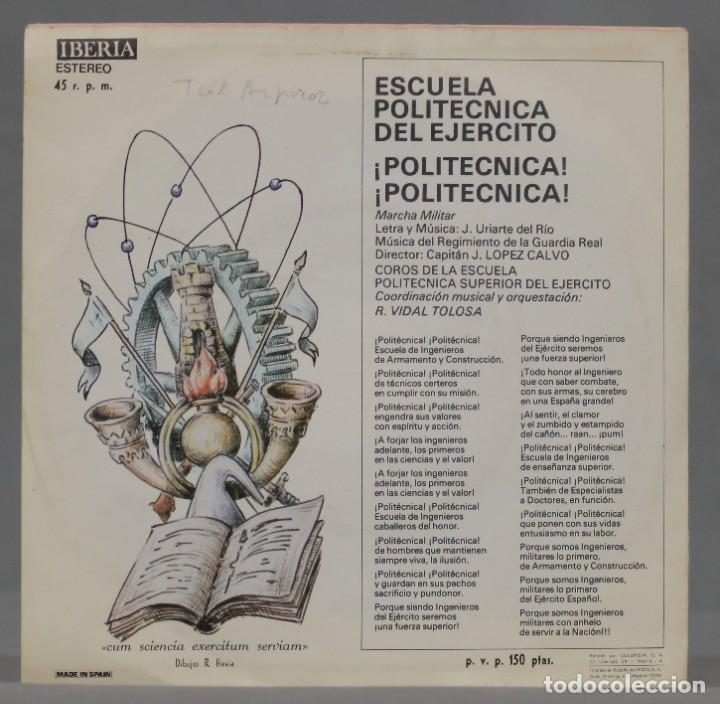 Discos de vinilo: SINGLE. &iexcl;POLITECNICA!. MARCHA MILITAR - Foto 2