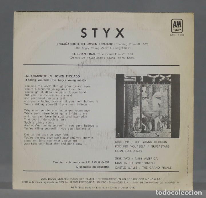 Discos de vinilo: SINGLE. STYX. ENGA&Ntilde;&Aacute;NDOTE - Foto 2
