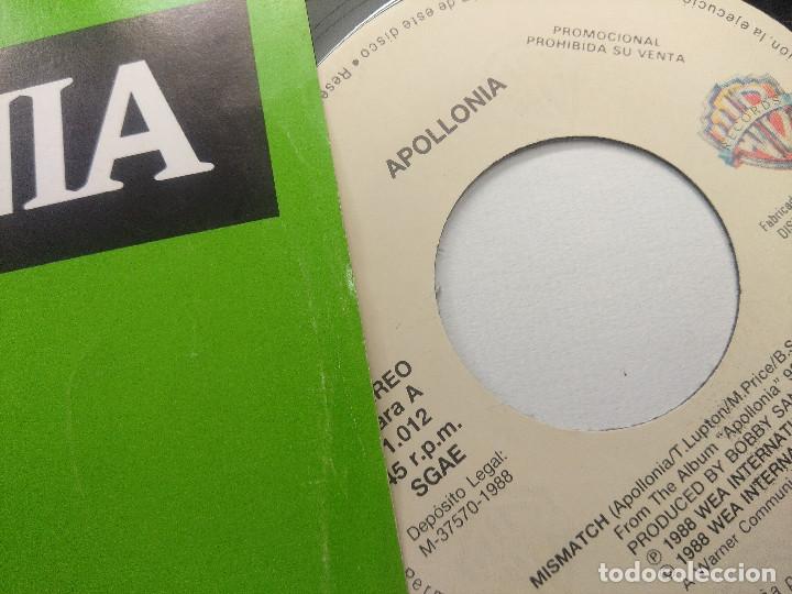 Discos de vinilo: APOLLONIA/MISMATCH/SINGLE PROMOCIONAL. - Foto 2
