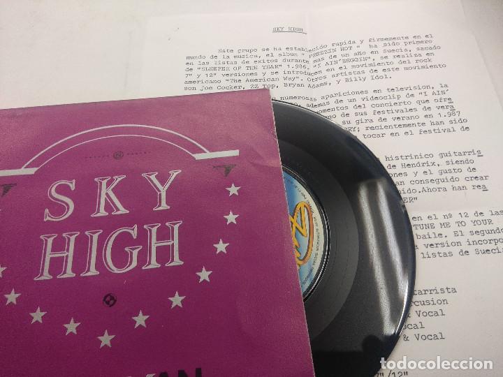 Discos de vinilo: SKY HIGH/HARD MAN/SINGLE + HOJA PROMO. - Foto 1