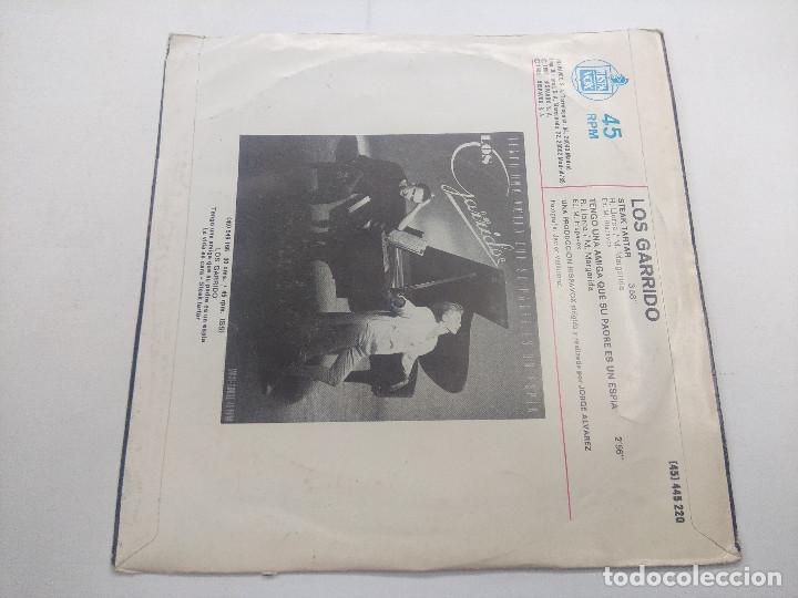 Discos de vinilo: LOS GARRIDOS/STEAK TARTAR/SINGLE. - Foto 3