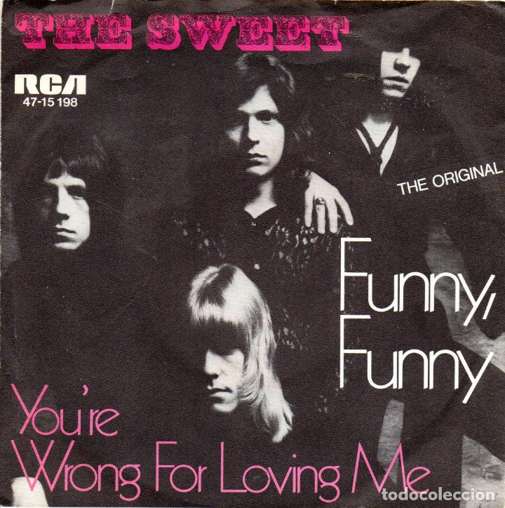 Discos de vinilo: THE SWEET - FUNNY FUNNY - SINGLE - Foto 1