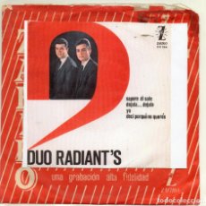 Discos de vinilo: DUO RADIANT`S - SAPORE DI SALE + 3 EP.S - 1964 - SOLO VINILO. Lote 361563280
