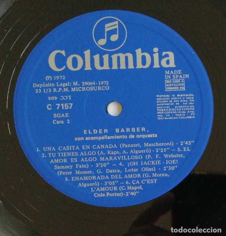 Discos de vinilo: Elder Barber, Elder Barber, Columbia C 7157 - Foto 6