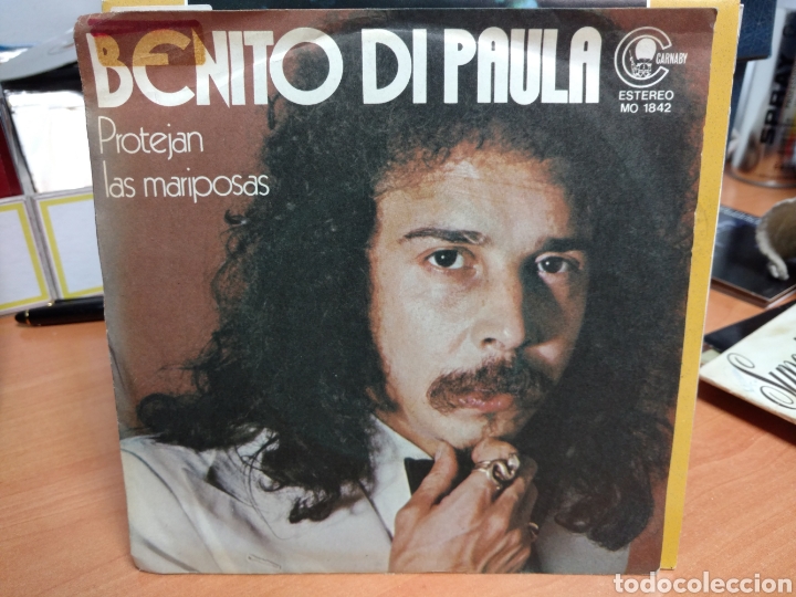 Discos de vinilo: Benito Di Paula - Protejan Las Mariposas (7&rdquo;, Single) - Foto 1