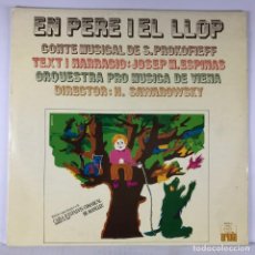 Discos de vinilo: PROKOFIEFF TEXT I NARRACIÓ: JOSEP M. ESPINAS ● EN PERE I EL LLOP ● VINYL, LP SPAIN 1974. Lote 361641185