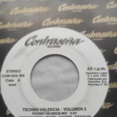 Discos de vinilo: TECHNO VALENCIA VOLUMEN 2-SINGLE- 7”, PROMO-. Lote 361674215