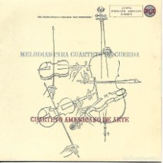 Discos de vinilo: MELODIAS PARA CUARTETO DE CUERDA - CUARTETO AMERICANO DE ARTE - RCA. Lote 361683880