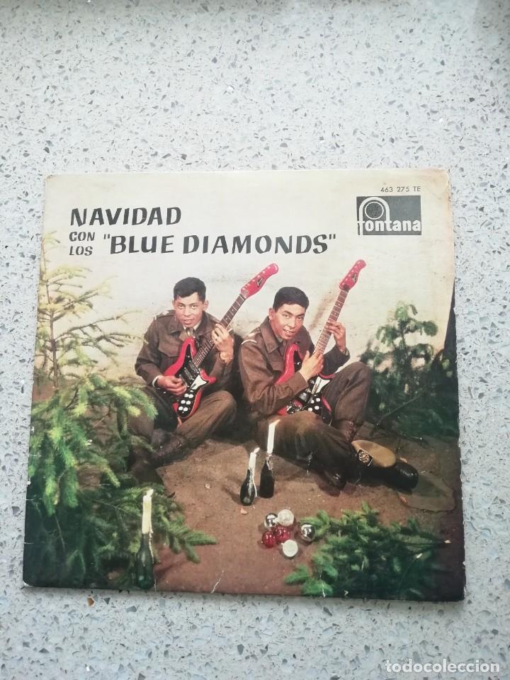 Discos de vinilo: Single los blue diamonds Navidad fontana 1962 - Foto 1