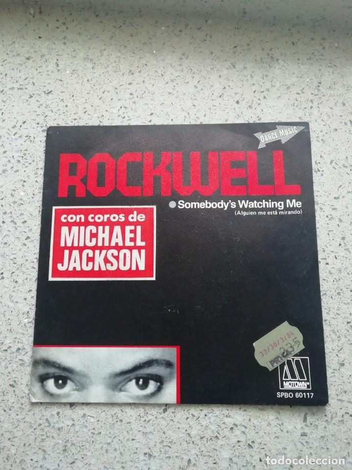 Discos de vinilo: Single Rockwell con coros de Michael Jackson buen estado - Foto 1