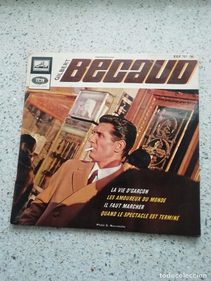 Discos de vinilo: Single Gilbert becaud la vie dgarcon - Foto 1