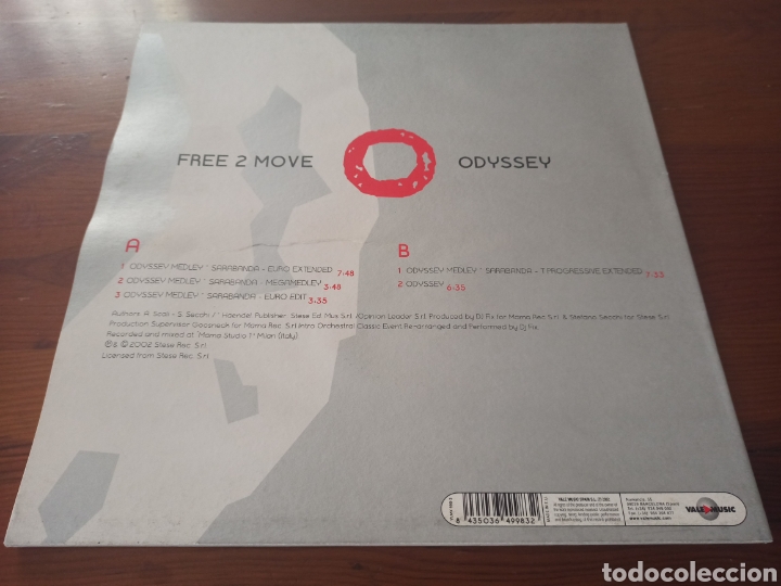 Discos de vinilo: Free 2 Move - Odyssey Medley Sarabanda - Foto 2