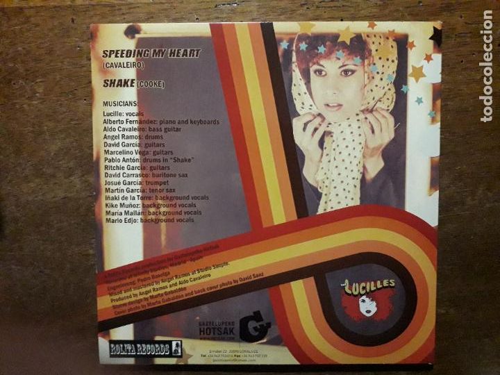 Discos de vinilo: Lucilles - Speeding my heart + shake - Foto 2