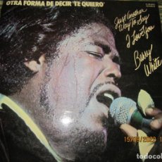 Discos de vinilo: BARRY WHITE - OTRA FORMA DE DECIR TE QUIERO LP - ORIGINAL ESPAÑOL - 20 CENTURY RECORDS 1976 -. Lote 361894760