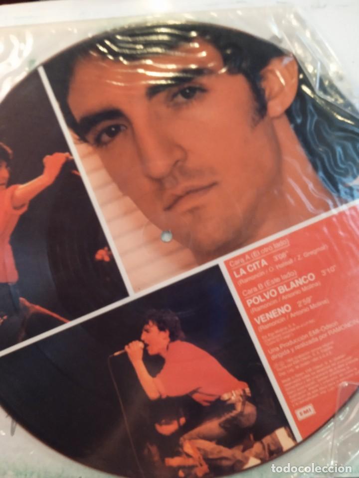 Discos de vinilo: RAMONCIN- LA CITA. MAXISINGLE PICTURE DISC - Foto 2