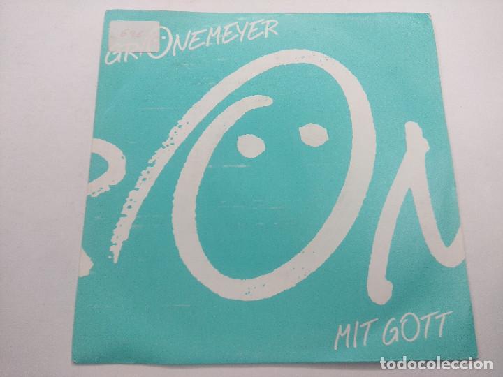 Discos de vinilo: HERBERT GRONEMEYER/MIT GOTT/SINGLE. - Foto 1