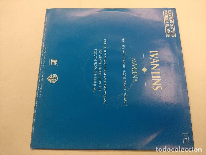 Discos de vinilo: IVAN LINS/MARLENA/SINGLE PROMOCIONAL. - Foto 3