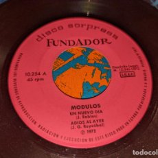 Discos de vinilo: MODULOS UN NUEVO DIA/ADIOS AL AYER/SOLO TU/QUIERO OLVIDAR EP 7'' 1972 FUNDADOR 10254 GRANADA. Lote 362188035